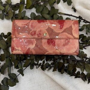 Louis Vuitton Sarah Wallet Floral Vernis Patent Leather w/ COA Authentic